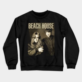 Retro Art Beach Music Crewneck Sweatshirt